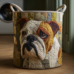 Gepolsterter Wäschekorb - Rustikale Bulldogge