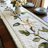 Gesteppte Tischdecke - Rustikale Magnolienblume