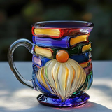 3D handgefertigte Zwerg-Tasse mit Händen für Buchliebhaber