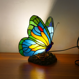Blaue Schmetterlingslampe