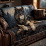 Jolien - Gewatteter Sofabezug Heulender Wolf