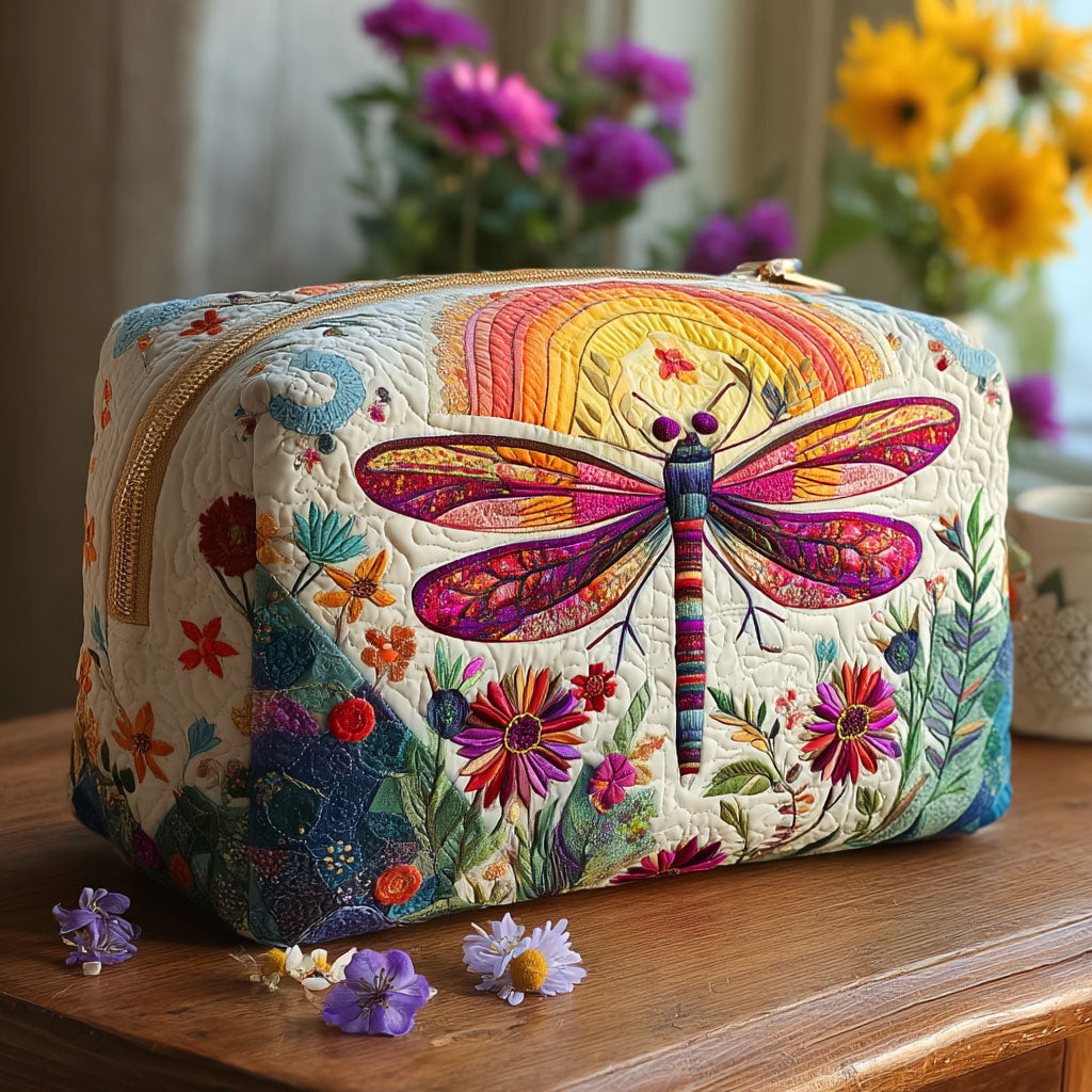 Ingrid - Gewattete Kulturtasche Raffinierter Print