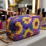 Sofie - Gewattete Kulturtasche Dekorative Sonne