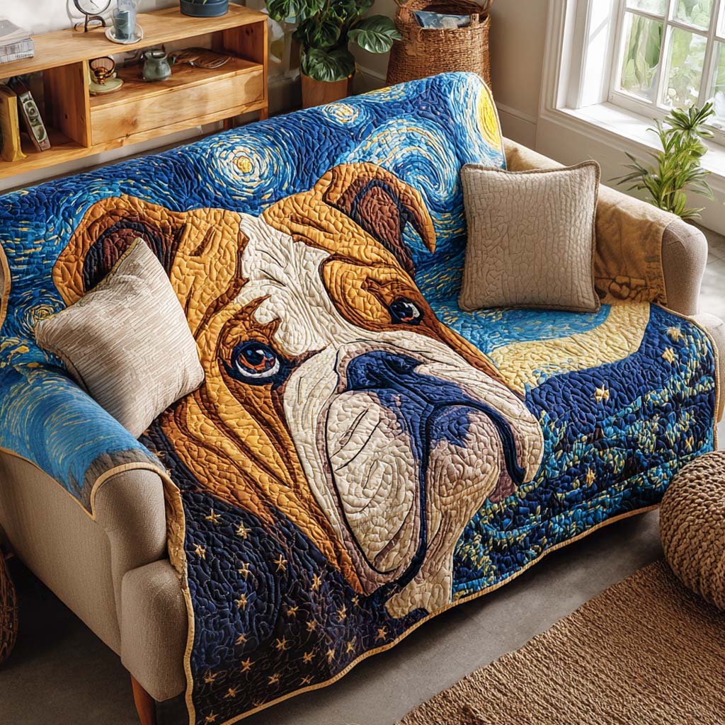 Rianne - Gewatteter Sofabezug Bulldogge