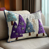 Gesteppter Kissenbezug - Winter-Amethyst
