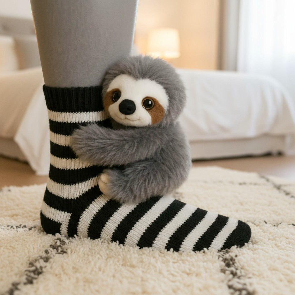 Sophie - Hohe gestreifte Socken