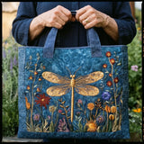 Gewattete Tasche - Goldene Libelle