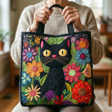Gefütterte Tasche - Verzauberte Schwarze Katze