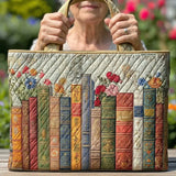 Gesteppte Tasche - Verzauberte Bibliothek