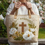 Handgefertigte Tote Bag - Heiliges Kreuz