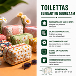 Rianne - Gewattete Kulturtasche Feine Muscheln